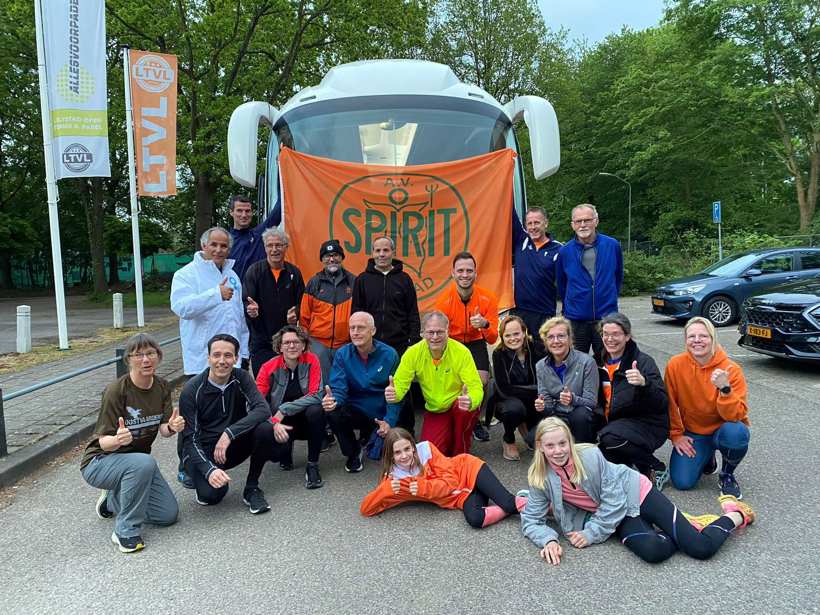 AV Spirit vrijheidsloop 5 mei 2024 groepsfoto