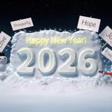 Running Santa - Happy New Year 2026!