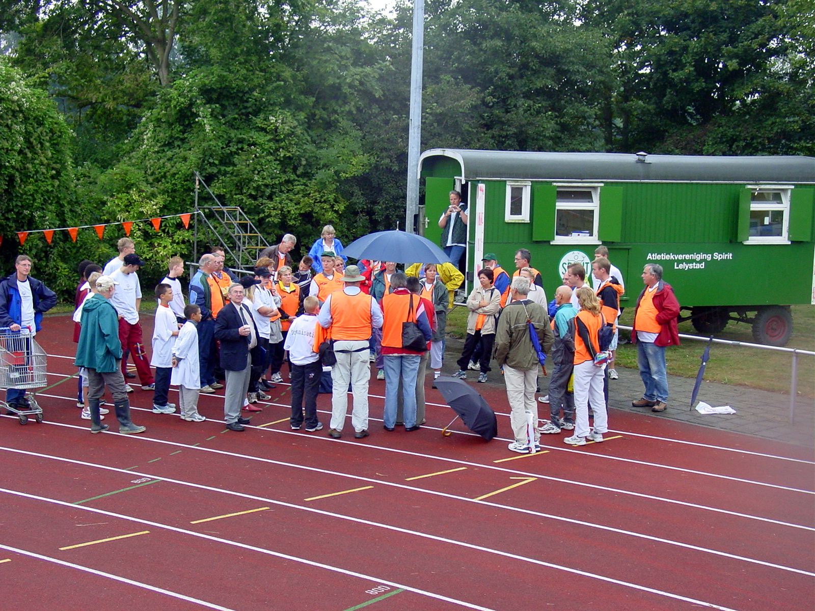 Juryvergadering Special Olympics - met oude keet