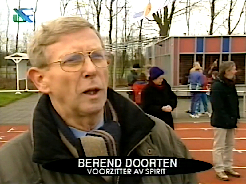 Oud voorzitter Berend Doorten op TV interview